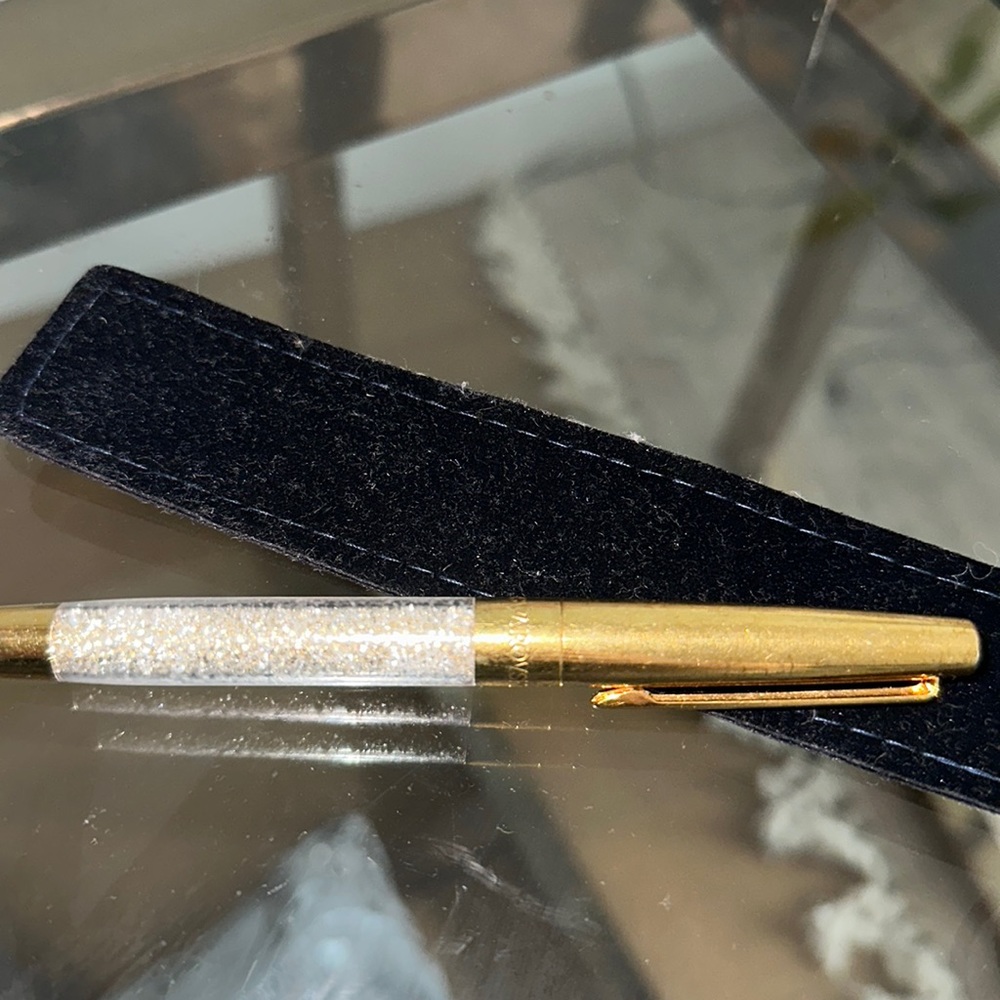 SWAROVSKI CRYSTAL GOLD PEN